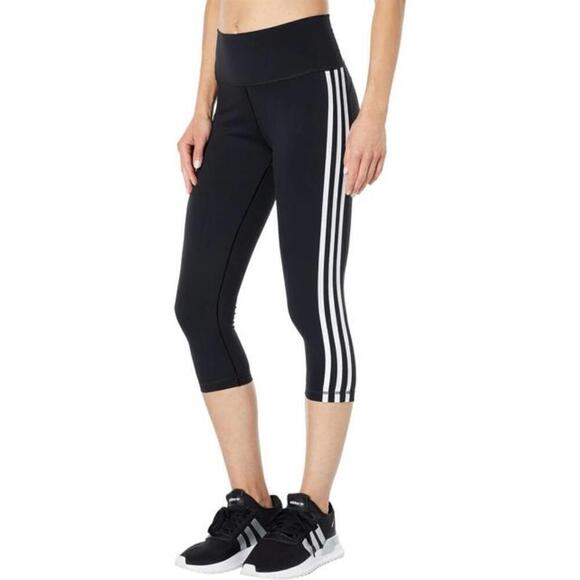 adidas Pants - Adidas Women Believe This High-Waist Cropped Leggings Black Size S 9342